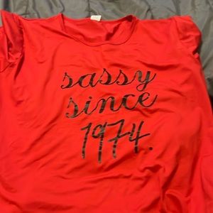 Shows XXL but it fits like a medium maybe a large.  I tried it on only once.